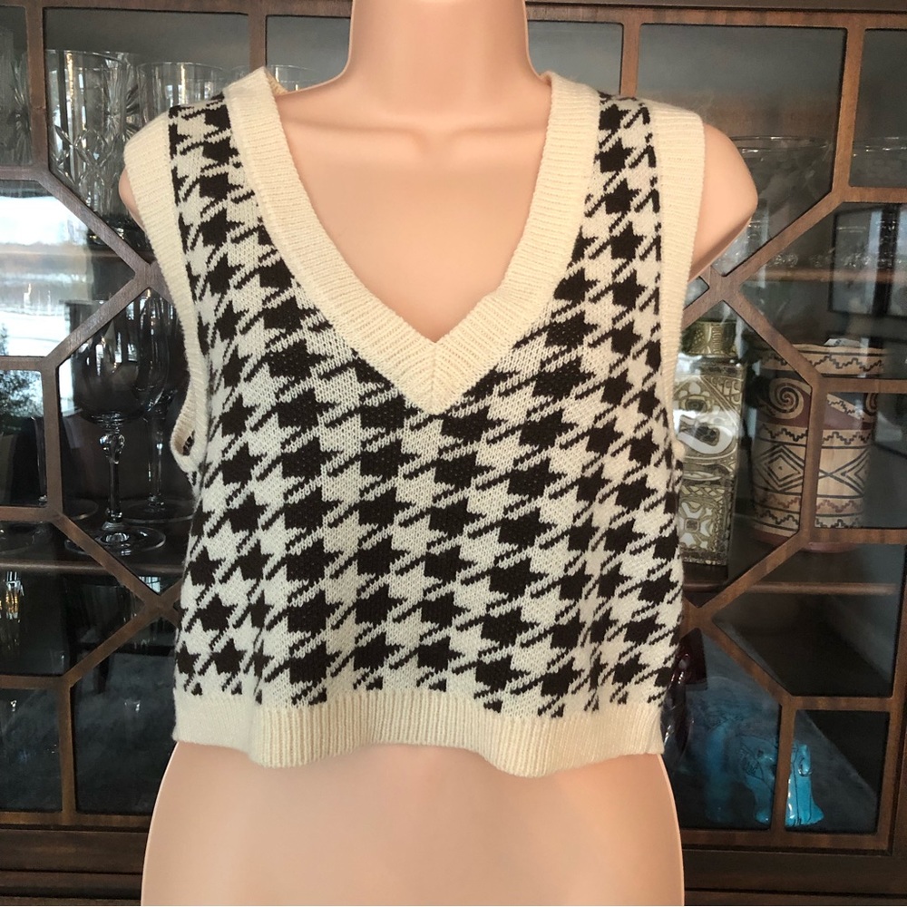 Hounds tooth Vest